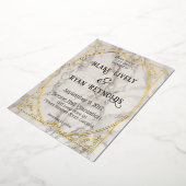 marmeren jugendstil folie uitnodiging (Gedraaid)