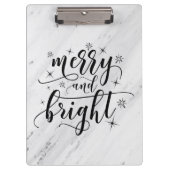 Marmeren Kerst Klembord (Voorkant)