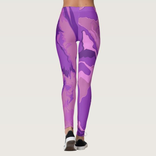 Marmeren kleur leggings (Achterkant)
