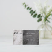 Marmeren kleurenblok visitekaartje (Staand voorkant)