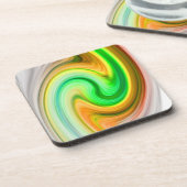 Marmeren kleurgolven drankjes onderzetter (Linkerzijde)