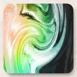 Marmeren kleurgolven drankjes onderzetter