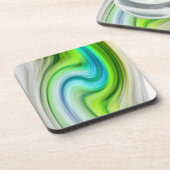 Marmeren kleurgolven onderzetter (Linkerzijde)