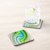 Marmeren kleurgolven onderzetter (Rechterzijde)