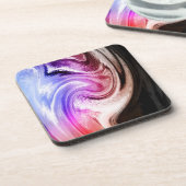 Marmeren kleurgolven onderzetter (Linkerzijde)