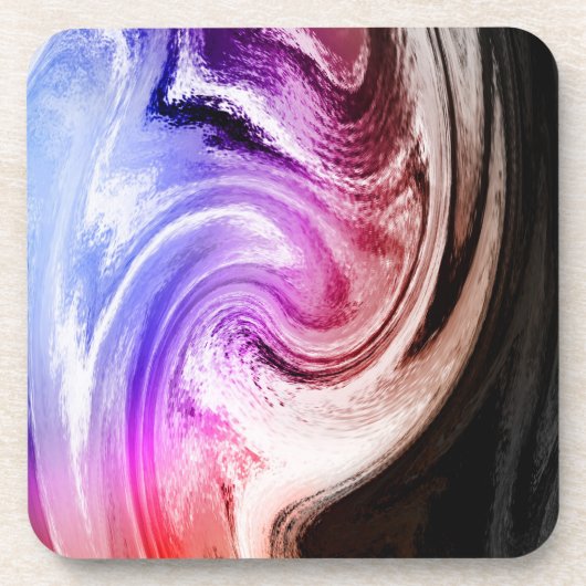 Marmeren kleurgolven onderzetter (Voorkant)