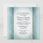 Marmeren kolommen Mint bruiloft uitnodigingen (Voorkant)