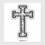 marmeren kruis sticker (Vel)