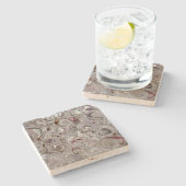 MARMEREN LOOK IN GRIJS, PRUIM, GROEN, BRUIN, WIT STENEN ONDERZETTER (Zijkant)