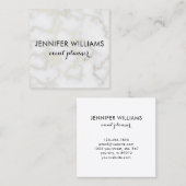 Marmeren look met Faux Gold Accents Visitekaartje (Voorkant / Achterkant)