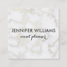 Marmeren look met Faux Gold Accents Visitekaartje
