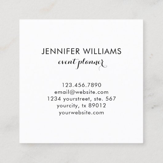 Marmeren look met Faux Gold Accents Visitekaartje (Achterkant)