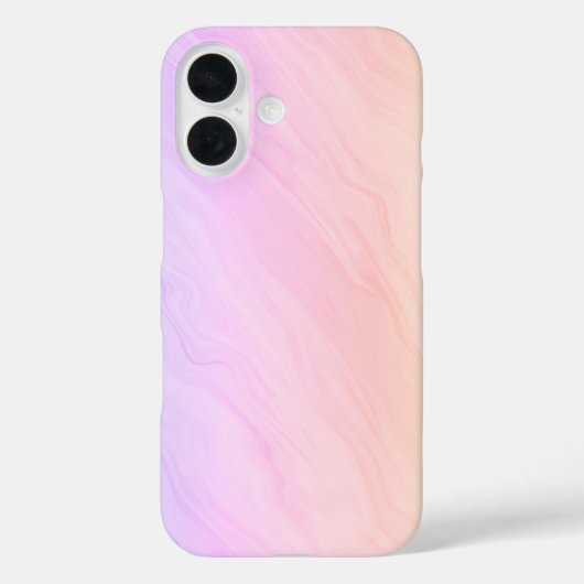 Marmeren Luxe - Paarse en roze Case-Mate iPhone Case (Achterkant)