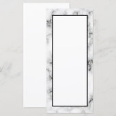Marmeren Luxe Uitnodigingen Verticaal (Voorkant / Achterkant)