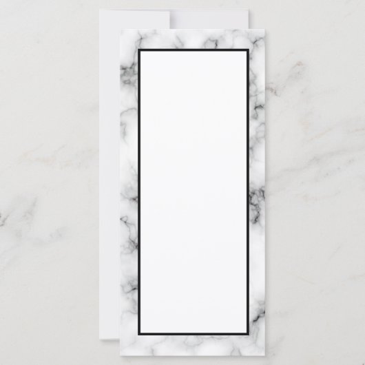 Marmeren Luxe Uitnodigingen Verticaal (Voorkant)