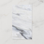 Marmeren makelaar Foto Visitekaartje (Achterkant)