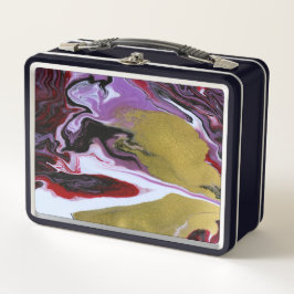 Marmeren metalen lunchbox