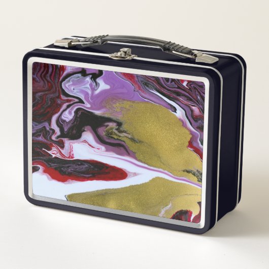Marmeren metalen lunchbox (Voorkant)