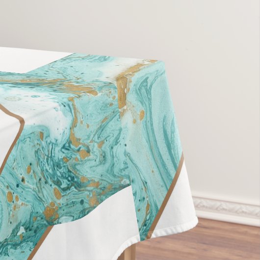 Marmeren Moderne Luxe Tafelkleed Multicolor Abstra (Voorbeeld)
