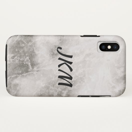 marmeren monogram Case-Mate iPhone case (Achterkant (horizontaal))