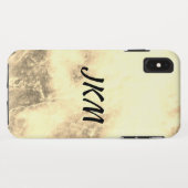 marmeren monogram Case-Mate iPhone case (Achterkant (horizontaal))