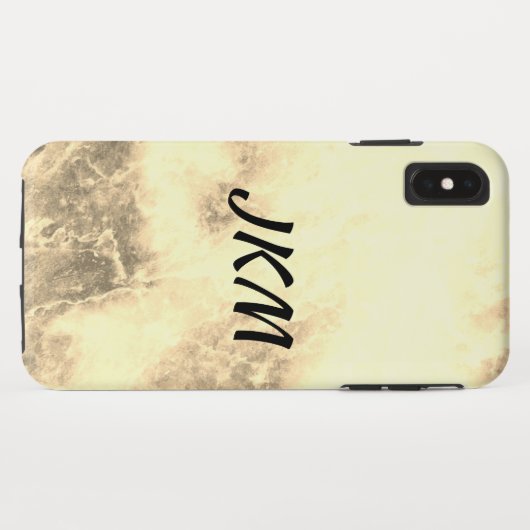 marmeren monogram Case-Mate iPhone case (Achterkant (horizontaal))
