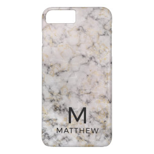 Marmeren Monogram iPhone 8/7 Plus Hoesje
