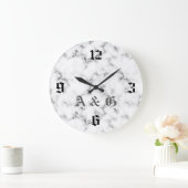 Marmeren monogram grote klok (Huis)