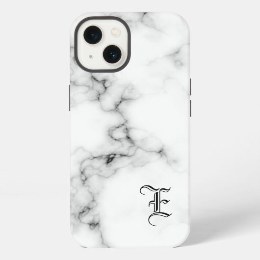 Marmeren monogram iPhone hoesje (Achterkant)