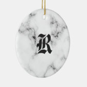Marmeren monogram keramisch ornament (Rechts)