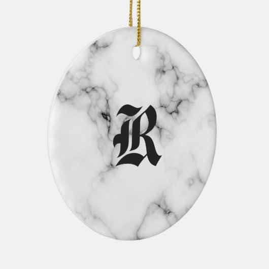 Marmeren monogram keramisch ornament (Rechts)