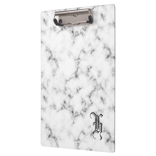 Marmeren monogram klembord (Links)