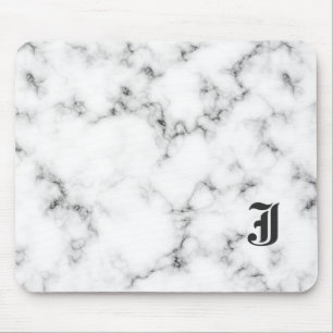 Marmeren monogram muismat