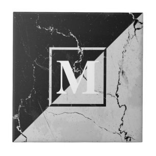 Marmeren Monogram Tegeltje