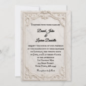 Marmeren Motief Fotobruiloft Uitnodiging (Voorkant)