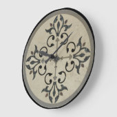 Marmeren mozaïekmedaillon 2 grote klok (Hoek)