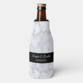 Marmeren naam en datum flesjeskoeler (Fles Voorkant)
