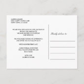 Marmeren Navy Blue glitterscript wijzigingsdatum Aankondigingskaart (Achterkant)