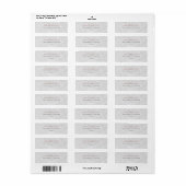 Marmeren nep roos gouden adreslabel etiket (Full Sheet)