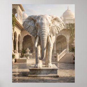 Marmeren Olifanten Paleis Zon Poster
