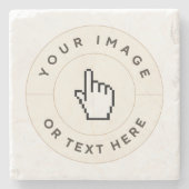 Marmeren Onderzetter - Aangepast (voeg afbeelding/ (Voorkant)