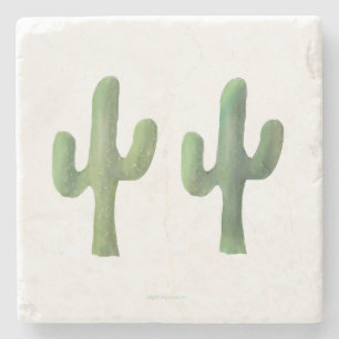 Marmeren onderzetter   Cacti Set