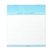 Marmeren ontwerp gepersonaliseerde notitieblok 14  (Voorkant)