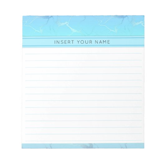 Marmeren ontwerp gepersonaliseerde notitieblok 14  (Voorkant)