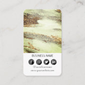 Marmeren ontwerp - Social Media QR Code Visitekaar Visitekaartje (Voorkant)