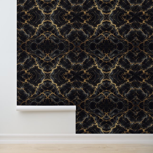 Marmeren Ontwerp Vinyl Wallpaper Behang (Applicatie)