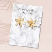 Marmeren Ontwerper Sieraden Oorbel Houder Display Visitekaartje