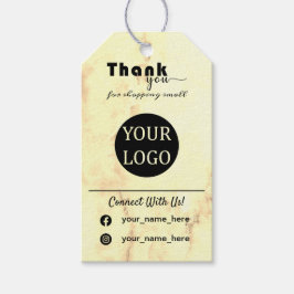 Marmeren op maat bedrukte hanglabels, geschenklabe cadeaulabel