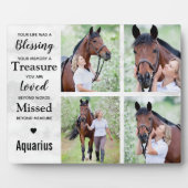 Marmeren Paard Herdenkingsfoto Collage Fotoplaat (Voorkant)