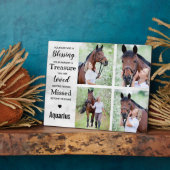 Marmeren Paard Herdenkingsfoto Collage Fotoplaat (Zijkant)